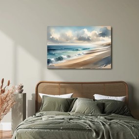Quadro su tela – Pennellate di mare su tela