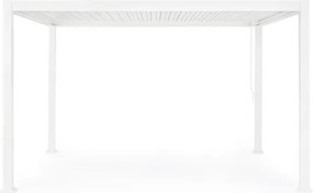 Pergola Bioclimatica 3x4 In Alluminio Con Tetto Lamellare Bianca Ocean Bizzotto