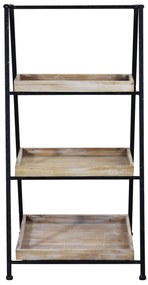 LEVELY - libreria industrial in legno e acciaio