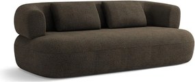 Divano in tessuto bouclé marrone 178 cm Jenny - Micadoni Home