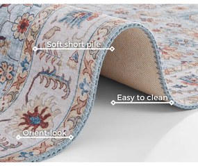 Tappeto blu e beige , 160 x 230 cm Vivana - Nouristan