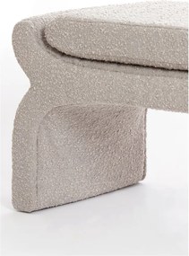 Panchina beige in tessuto bouclé Nafya - Light &amp; Living