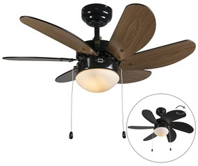 Ventilatore a soffitto nero - Fresh 3