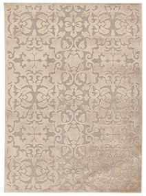 Tappeto Florentine Baroque in viscosa beige, L 200 x L 140 cm