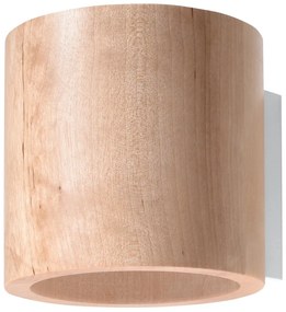 Lampada da parete in legno Roda - Sollux