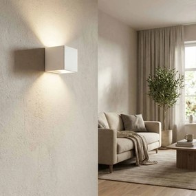 Applique da Parete Cubica G9 in Gesso Pitturabile