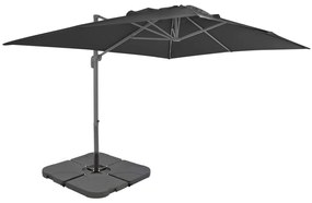 Parasole Da Giardino Con Base Portatile Antracite /