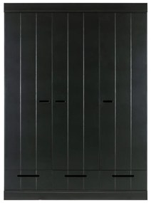 Armadio in pino nero 140x195 cm Connect - WOOOD