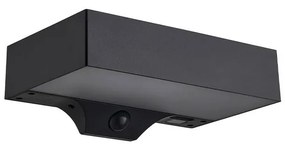 Monay Square Solar All'aperto Applique da Parete IP44 Nero - Nordlux