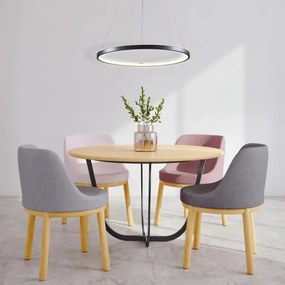 Lampadario LED a sospensione con filo LEA LED/20W/230V 4000K diametro 50 cm nero