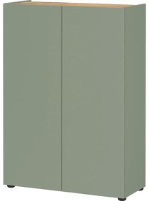 Scarpiera verde chiaro con effetto rovere 74x105x33 cm Alviano – Germania