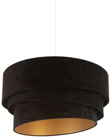 Duolla - Lampadario a sospensione con filo DEVON 1xE27/40W/230V diametro 45 cm nero/oro