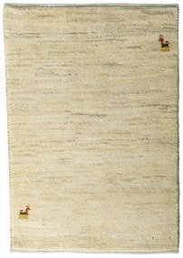 Gabbeh Tappeto persiano 90 x 60 Beige (Iran) Annodato A Mano