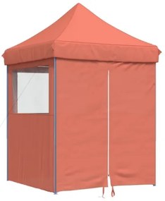 Tendone per Feste Pieghevole Pop-Up con 4 Pareti Terracotta