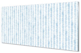Quadro acrilico Strisce blu di herringone 100x50 cm