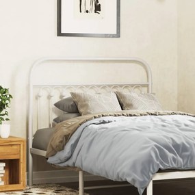 Testiera İn Metallo Bianco 107 Cm /