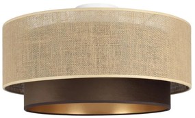 Plafoniera SARTA 1xE27/60W/230V Ø 45 cm marrone/iuta