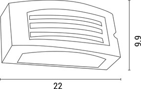 Applique da esterno 1xE27/10W/230V IP54 nero