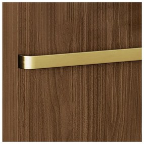 Colonna per mobile bagno LOA RANDAL 1 anta P 25 x L 30 x H 165 cm noce e oro laminato truciolare