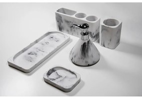 Organizzatore per spazzolini da denti bianco e grigio Desio - Wenko