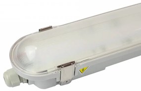 Plafoniera LED Stagna 120cm 40W, CCT, 6.400lm con driver Philips Colore Bianco Variabile CCT
