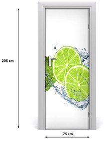 Adesivo per porta interna Lime 75x205 cm