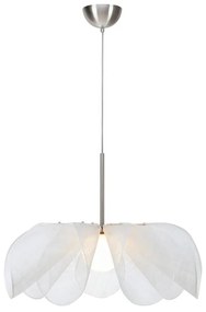 Lampadario bianco con paralume in vetro ø 75 cm Styrka – Markslöjd