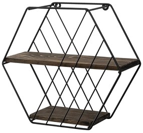 Scaffale a castello marrone in legno di abete rosso 44 cm Liliales - Kalune Design