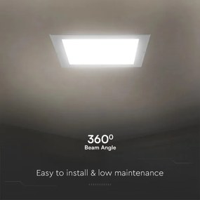 Lampada LED da incasso SAMSUNG CHIP LED/18W/230V 4000K 22x22 cm bianco