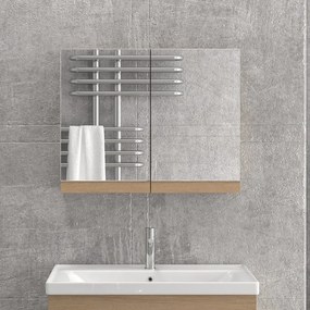 Kamalu - specchiera bagno contenitore da 75 cm con 2 ante nel-75