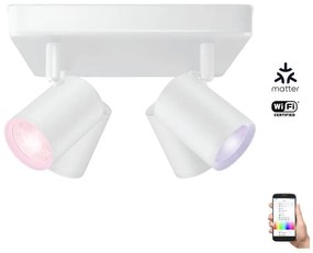 WiZ - Faretto LED RGBW Dimmerabile IMAGEO 4xGU10/4,9W/230V Wi-Fi CRI 90 bianco