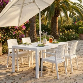 CALIGOLA - tavolo da giardino in wicker