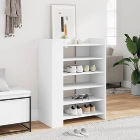 Scarpiera Bianca 74,5x37,5x100 Cm İn Legno Multistrato /