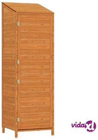 vidaXL Capanno da Giardino Marrone 55x52x174,5 cm Legno Massello Abete