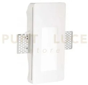 Walky incasso in gesso bianco led smd 1 w 55 lm 3000 k 8,1cm