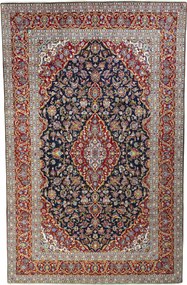 Kashan Tappeto persiano 390 x 250 Blu (Iran) Annodato A Mano