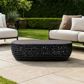 ATREIDES - tavolino da esterno in alluminio e corda