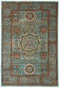 Mamluk Tappeto orientale 130x90 Turchese (Pakistan) Annodato A Mano