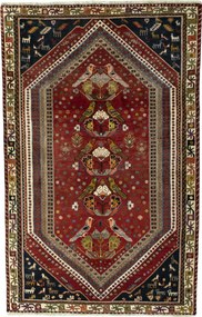 Shiraz Tappeto persiano 240 x 150 Rosso (Iran) Annodato A Mano