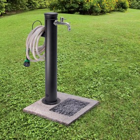 Fontana da Giardino con Doppio Rubinetto Belfer 42/ARR Antracite...