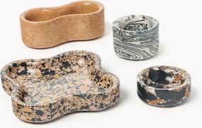 Set di 4 ciotole decorative in marmo tecnico Elara