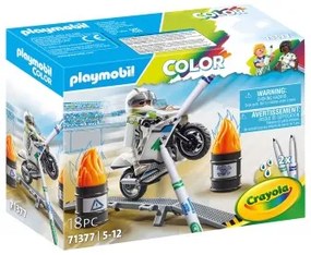 Set di giocattoli Playmobil Color Moto 18 Pezzi