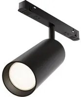 Faretto Per Binario Moderno Focus Led Alluminio Nero 1 Luce Naturale 20W