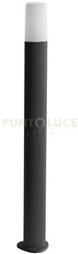 Paletto pou-83 colore nero  h.80cm 1 luce attacco e27 ip44