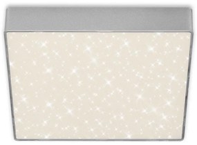 Briloner 7077-414 - Plafoniera LED STAR SKY LED/16W/230V 21x21 cm argento