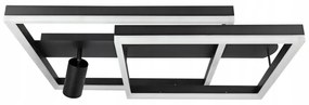 Plafoniera LED LED/38W/230V + 1xGU10/30W nera
