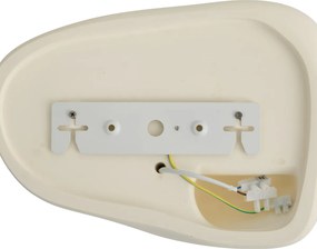 Lampada da parete Japandi color crema 30 cm - Pietra