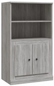 Credenza grigio sonoma 60x35,5x103,5 cm in legno multistrato