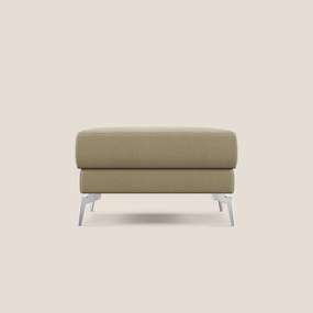 Star Pouf con piedini alti in tessuto smacchiabile T05 cammello