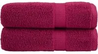 Asciugamani da Doccia 2 pz Bordeaux 70x140cm 600gsm 100% Cotone 137212